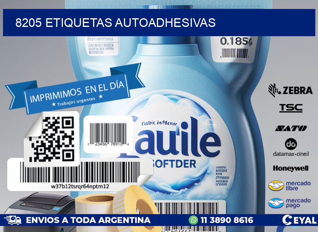8205 ETIQUETAS AUTOADHESIVAS