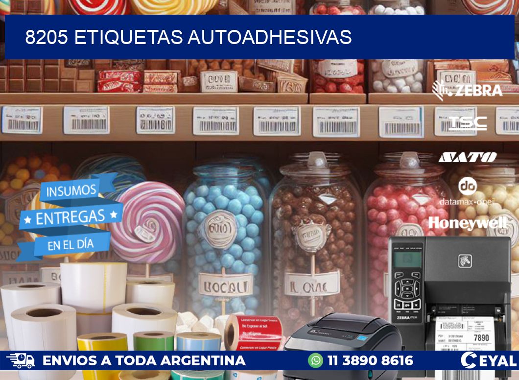 8205 ETIQUETAS AUTOADHESIVAS