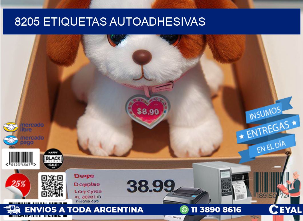 8205 ETIQUETAS AUTOADHESIVAS
