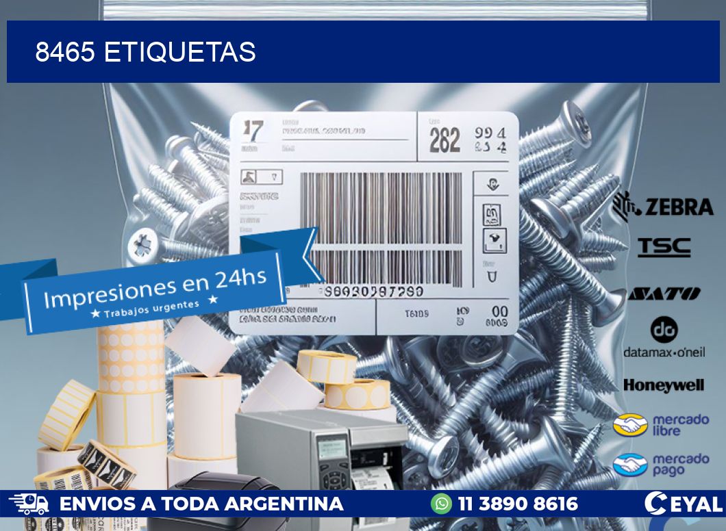 8465 ETIQUETAS