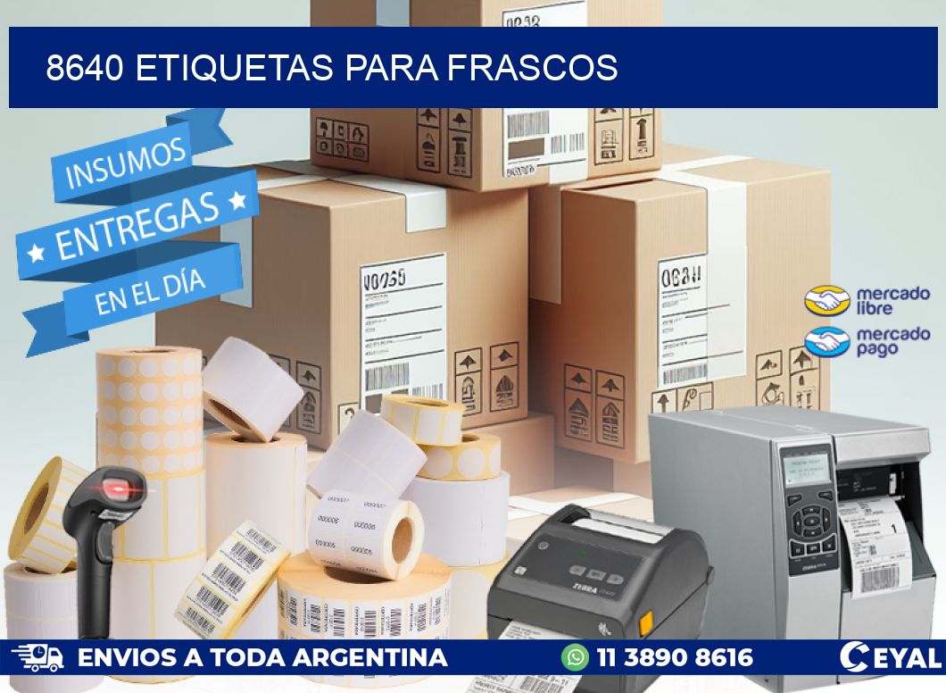 8640 ETIQUETAS PARA FRASCOS