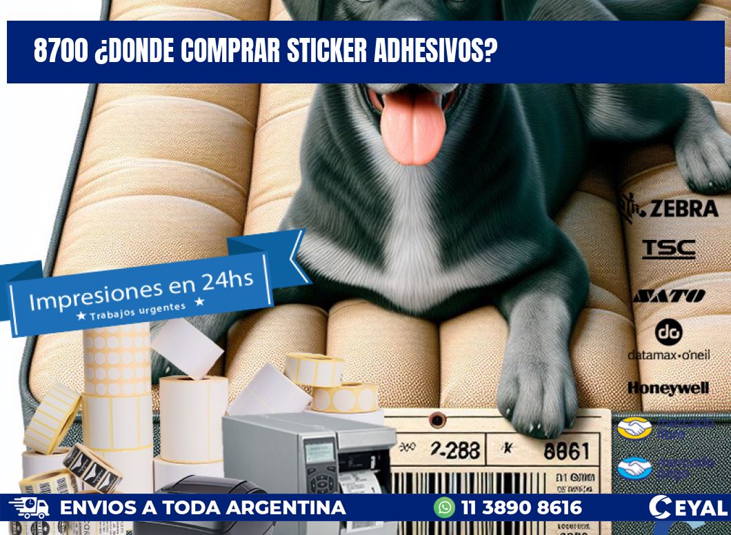 8700 ¿DONDE COMPRAR STICKER ADHESIVOS?