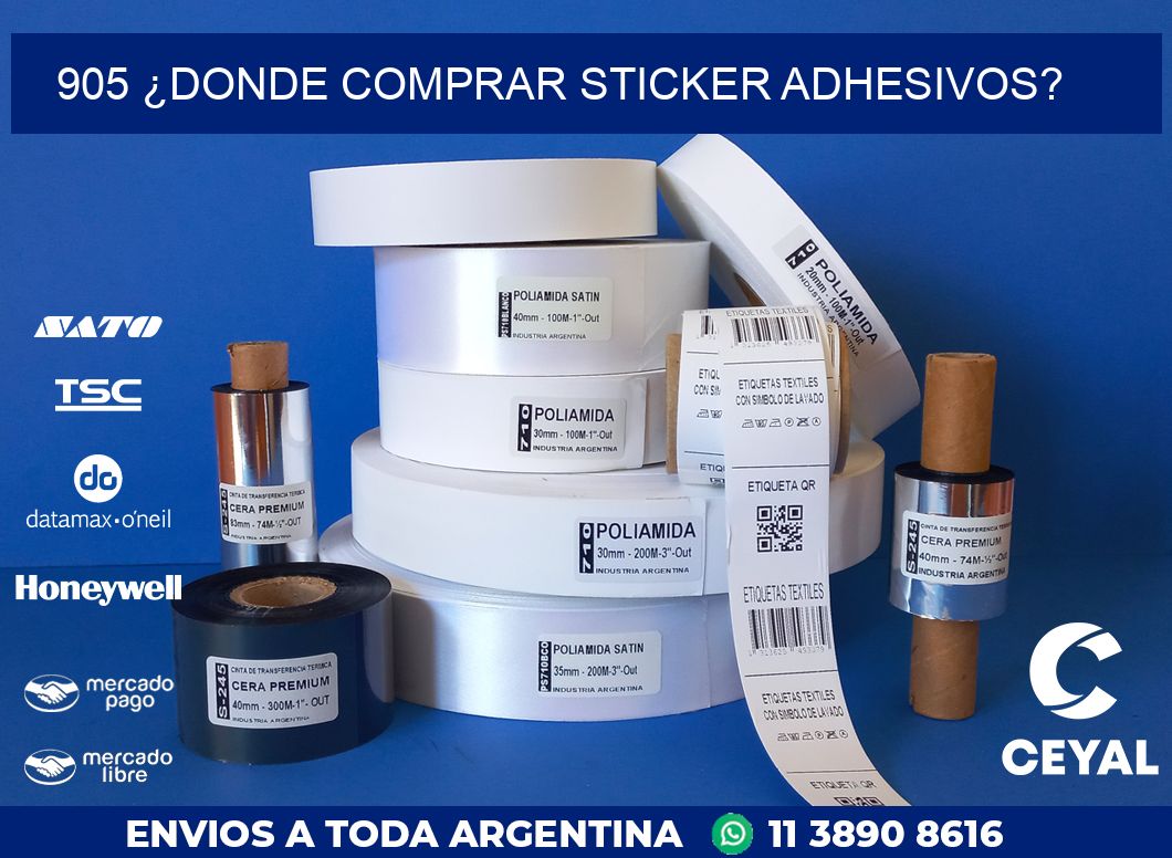905 ¿DONDE COMPRAR STICKER ADHESIVOS?