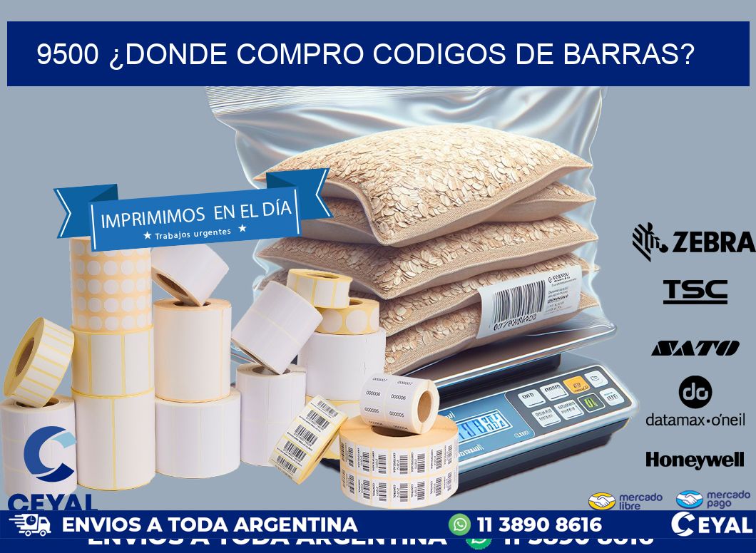9500 ¿DONDE COMPRO CODIGOS DE BARRAS?