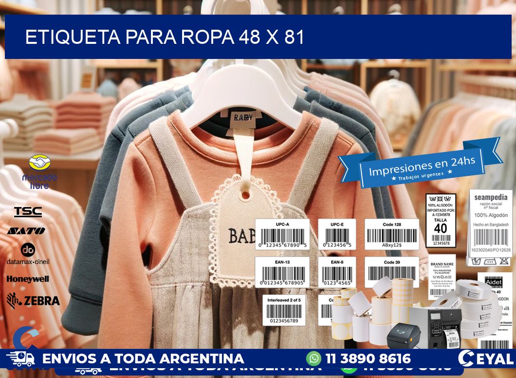 ETIQUETA PARA ROPA 48 x 81