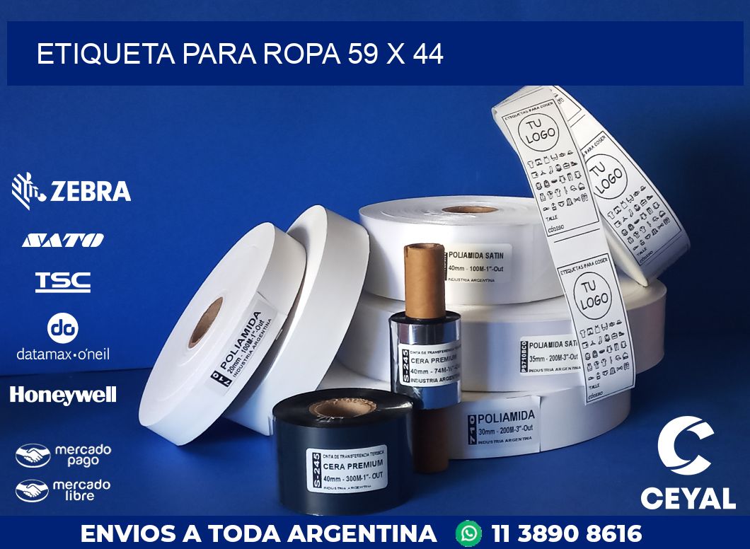 ETIQUETA PARA ROPA 59 x 44