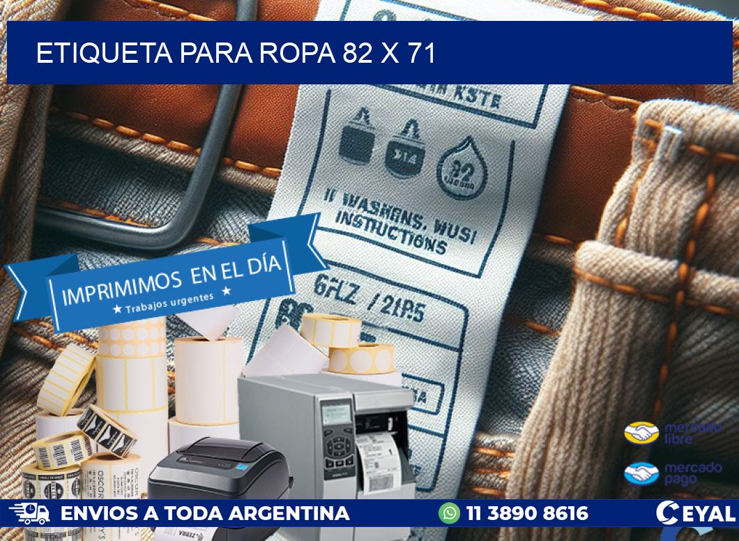 ETIQUETA PARA ROPA 82 x 71