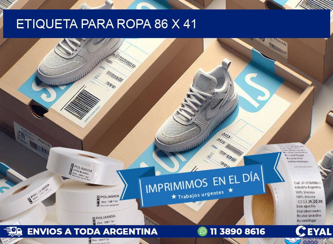 ETIQUETA PARA ROPA 86 x 41