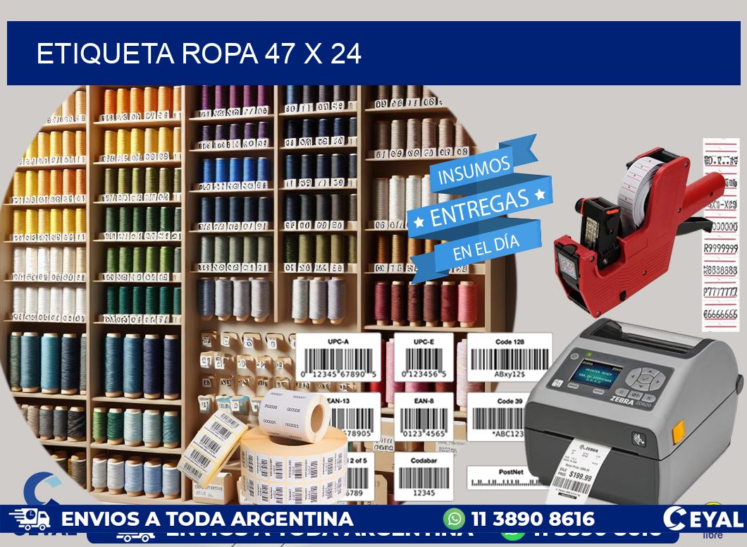 ETIQUETA ROPA 47 x 24