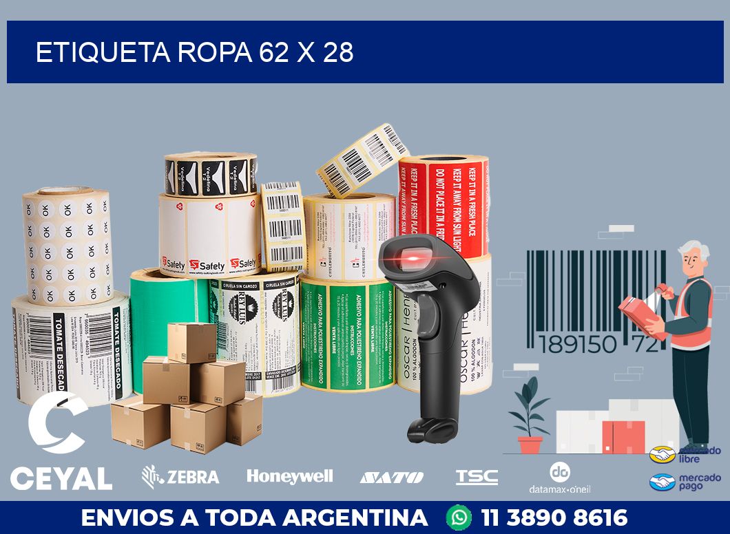 ETIQUETA ROPA 62 x 28