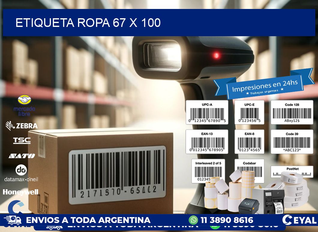 ETIQUETA ROPA 67 x 100