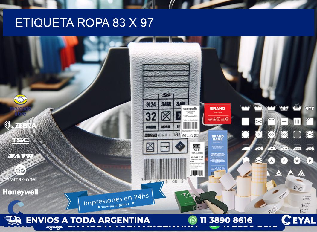ETIQUETA ROPA 83 x 97