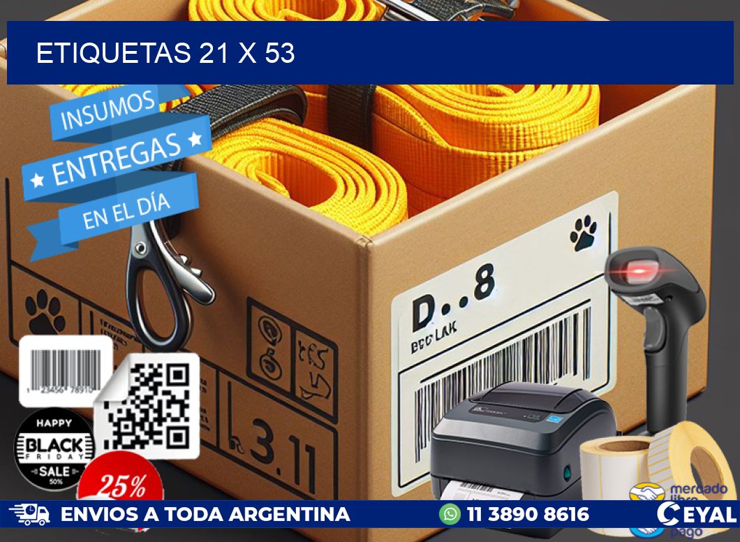 ETIQUETAS 21 x 53