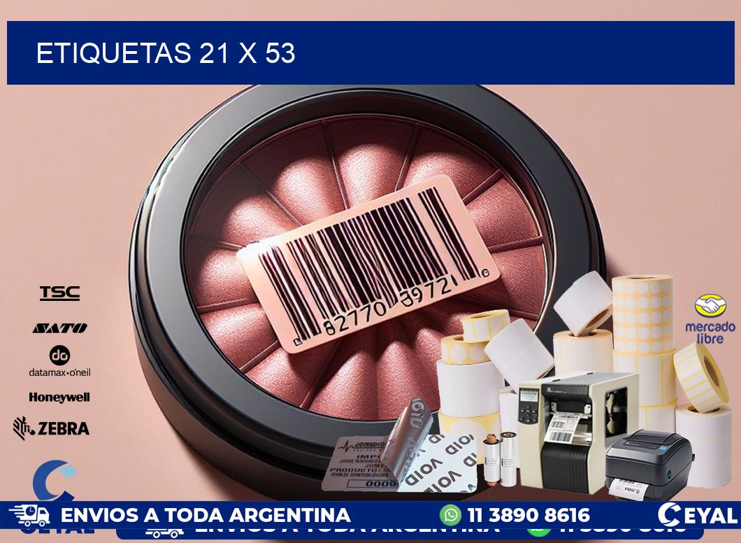 ETIQUETAS 21 x 53
