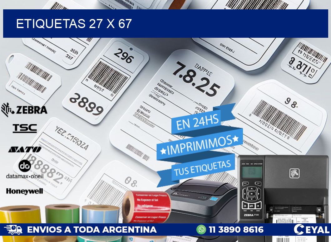 ETIQUETAS 27 x 67