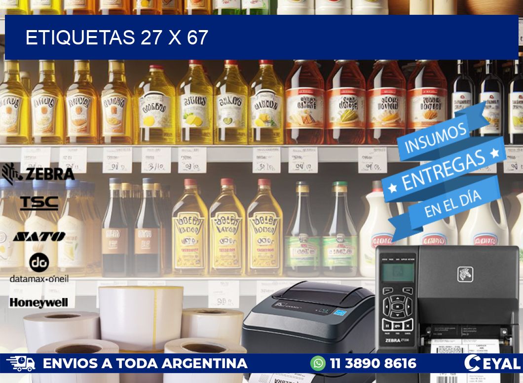 ETIQUETAS 27 x 67