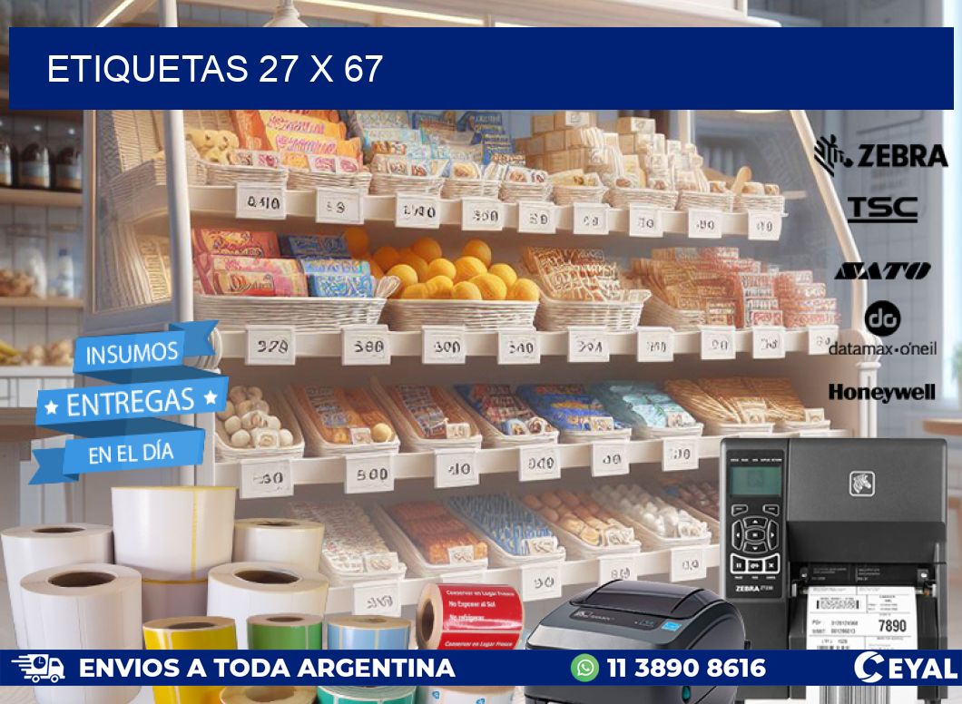 ETIQUETAS 27 x 67