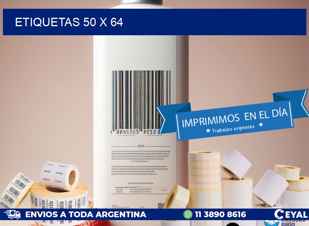 ETIQUETAS 50 x 64
