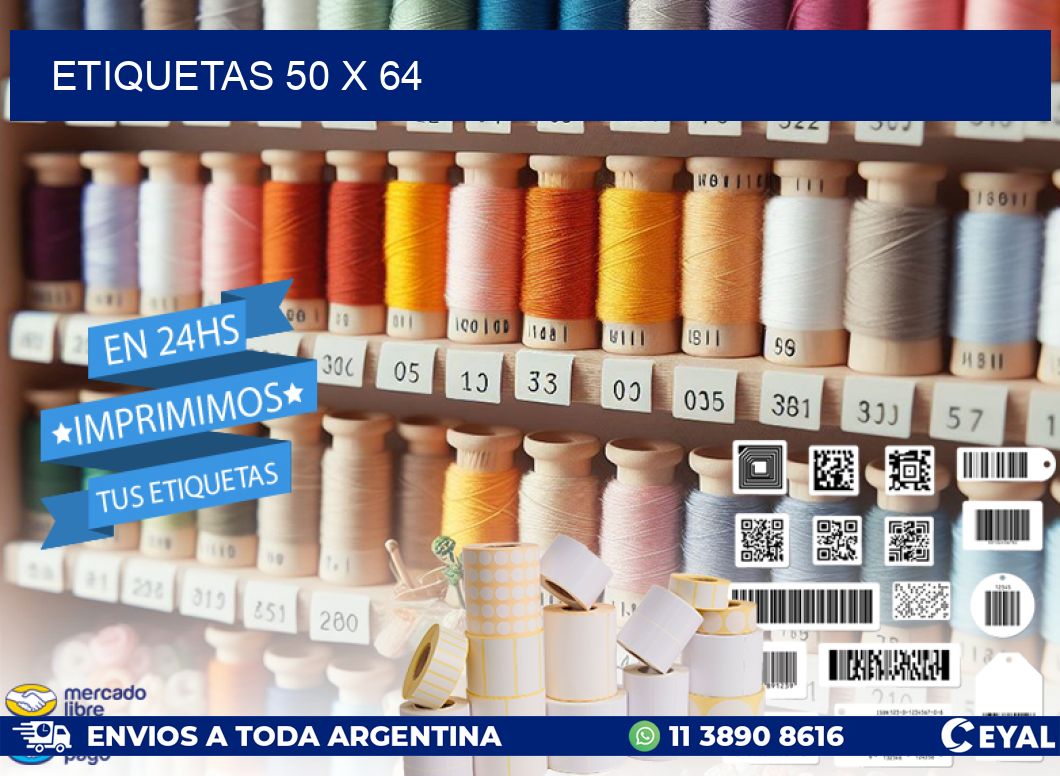 ETIQUETAS 50 x 64