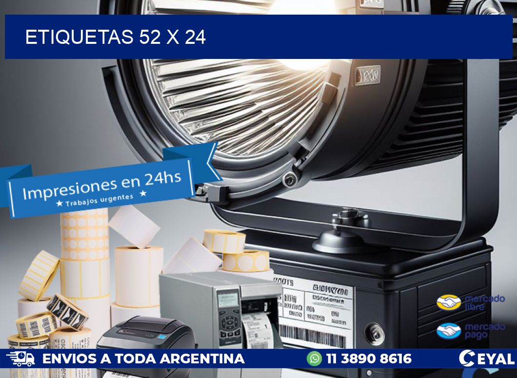 ETIQUETAS 52 x 24