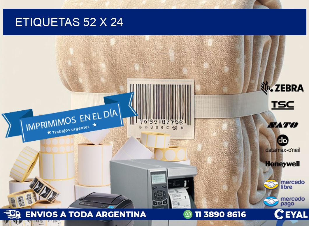 ETIQUETAS 52 x 24