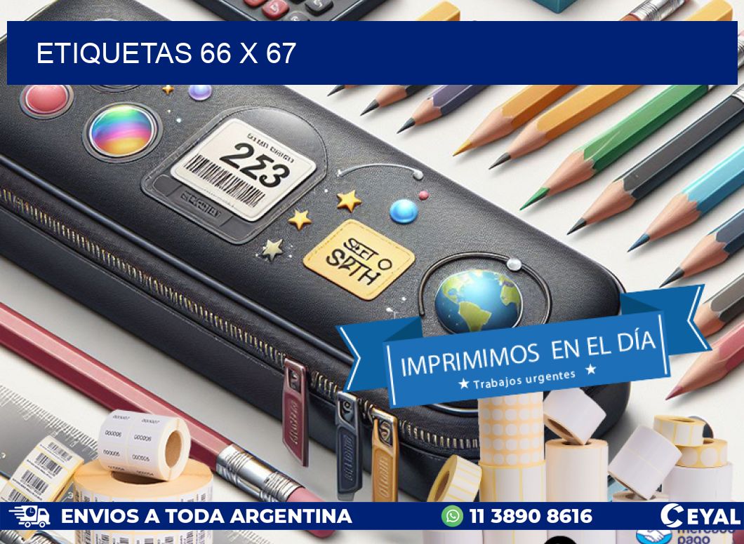 ETIQUETAS 66 x 67