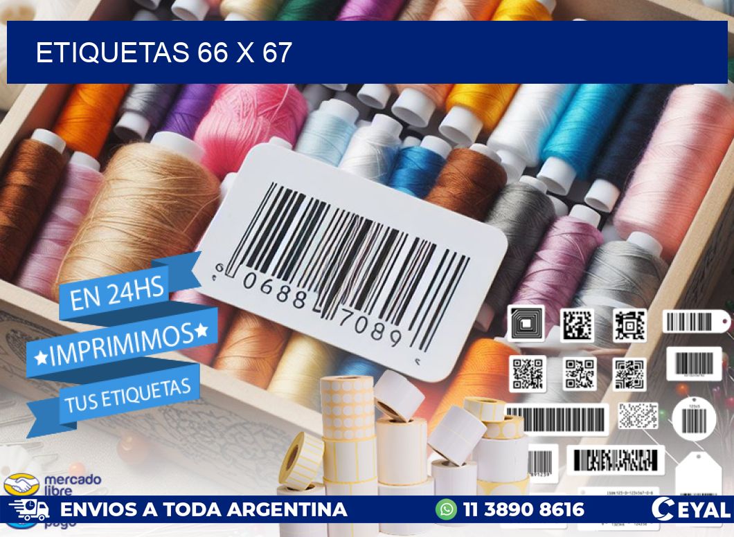 ETIQUETAS 66 x 67