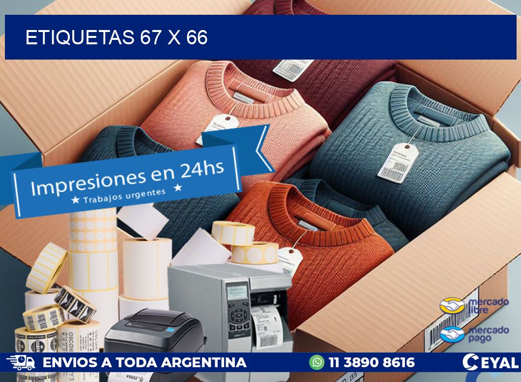 ETIQUETAS 67 x 66