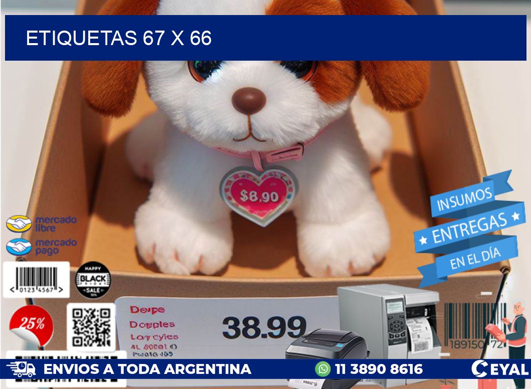 ETIQUETAS 67 x 66