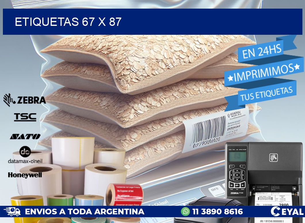 ETIQUETAS 67 x 87