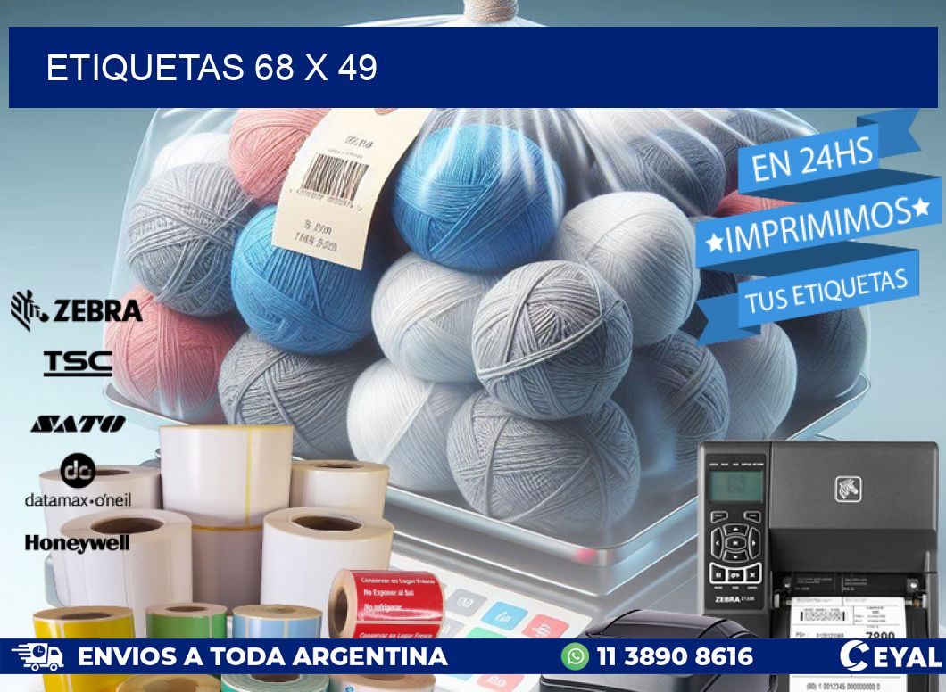 ETIQUETAS 68 x 49