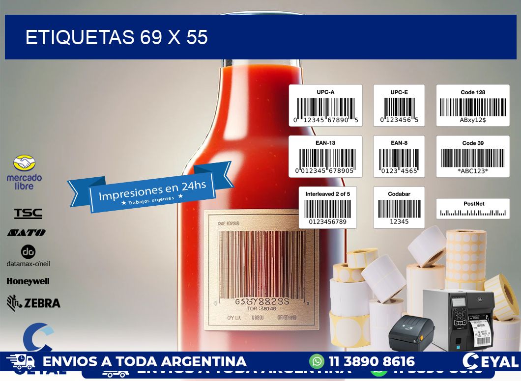 ETIQUETAS 69 x 55