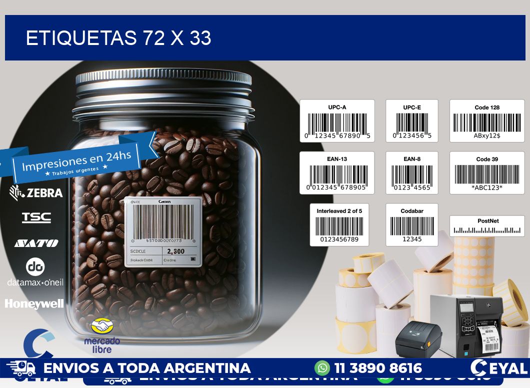 ETIQUETAS 72 x 33