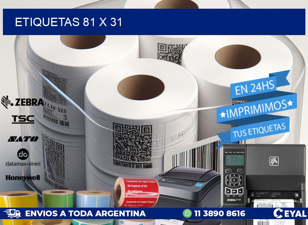ETIQUETAS 81 x 31