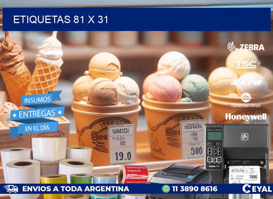 ETIQUETAS 81 x 31
