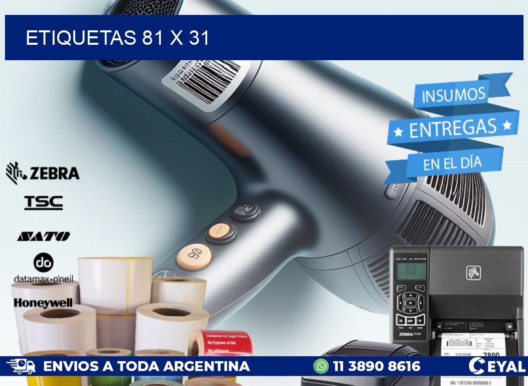 ETIQUETAS 81 x 31
