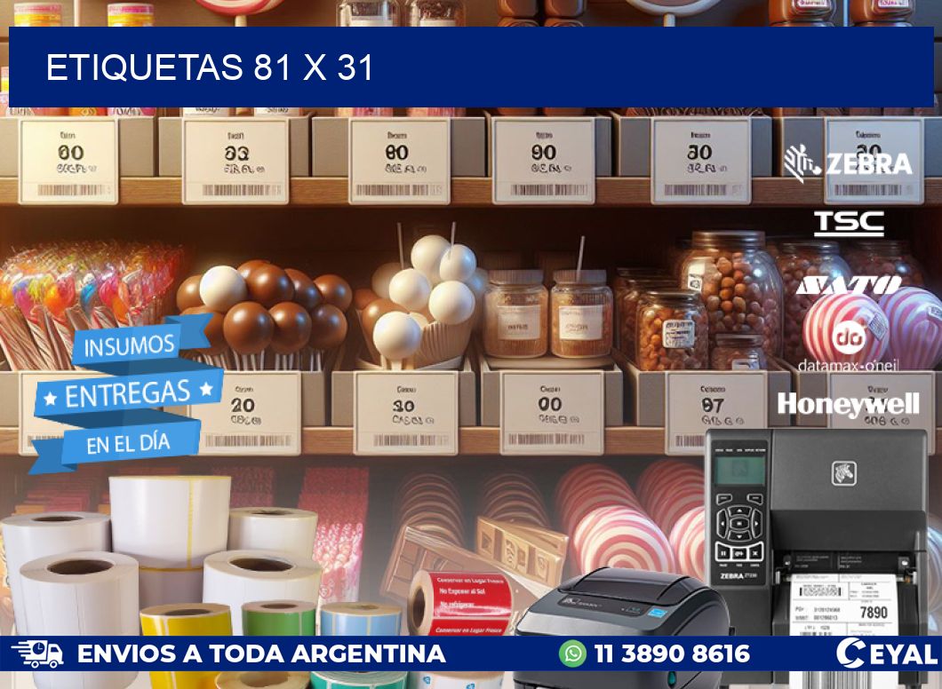 ETIQUETAS 81 x 31