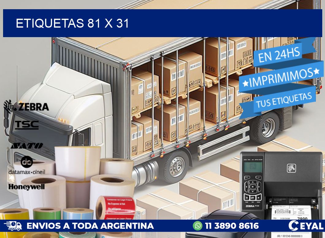 ETIQUETAS 81 x 31