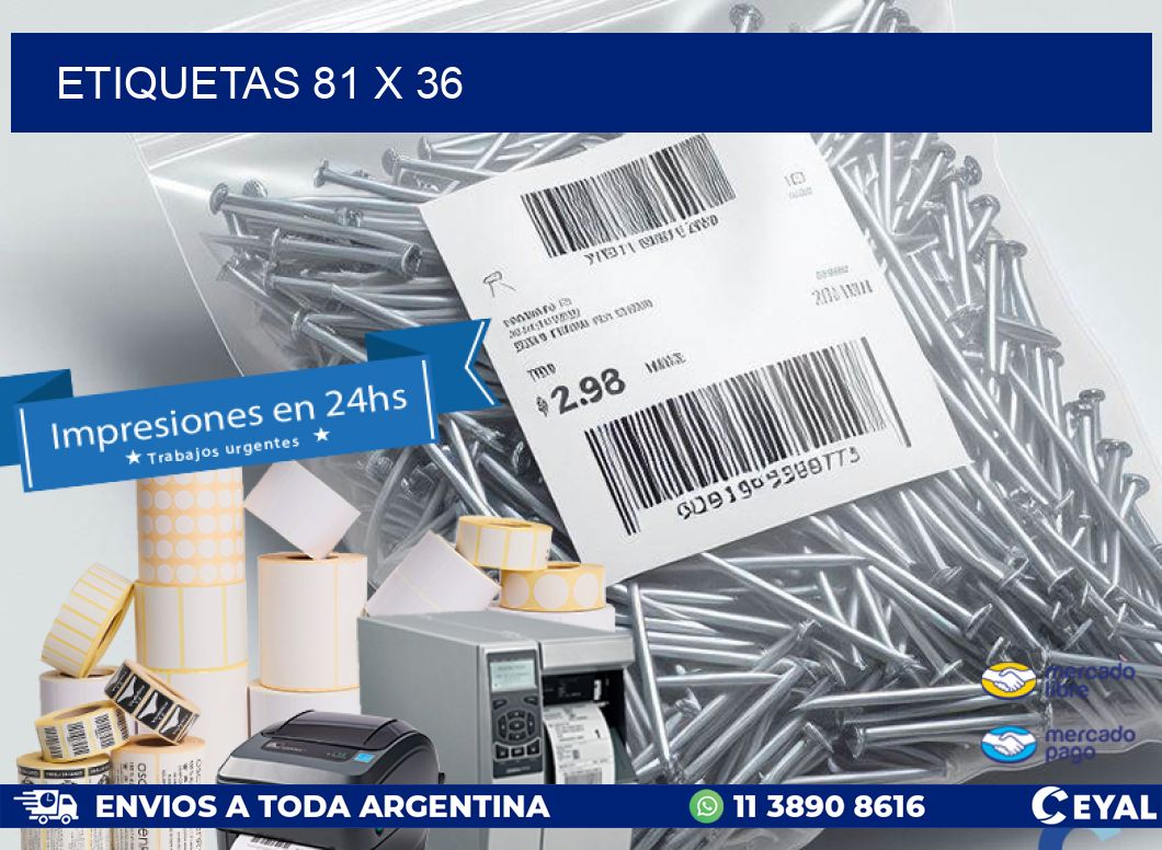 ETIQUETAS 81 x 36
