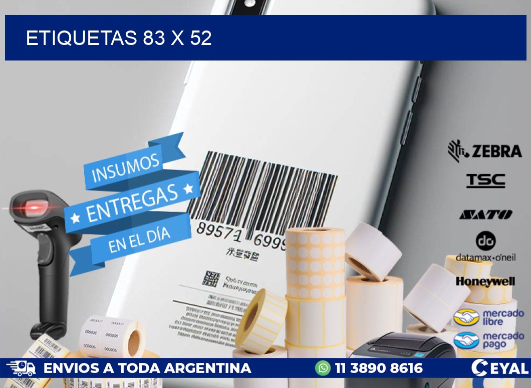 ETIQUETAS 83 x 52