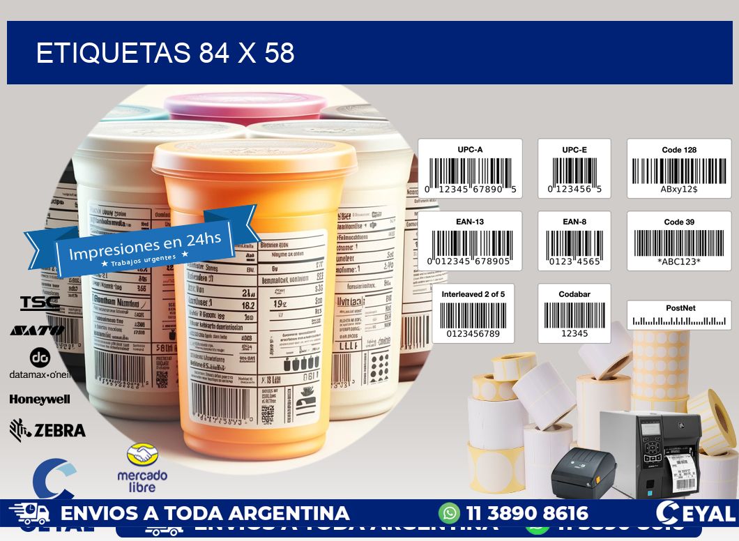 ETIQUETAS 84 x 58