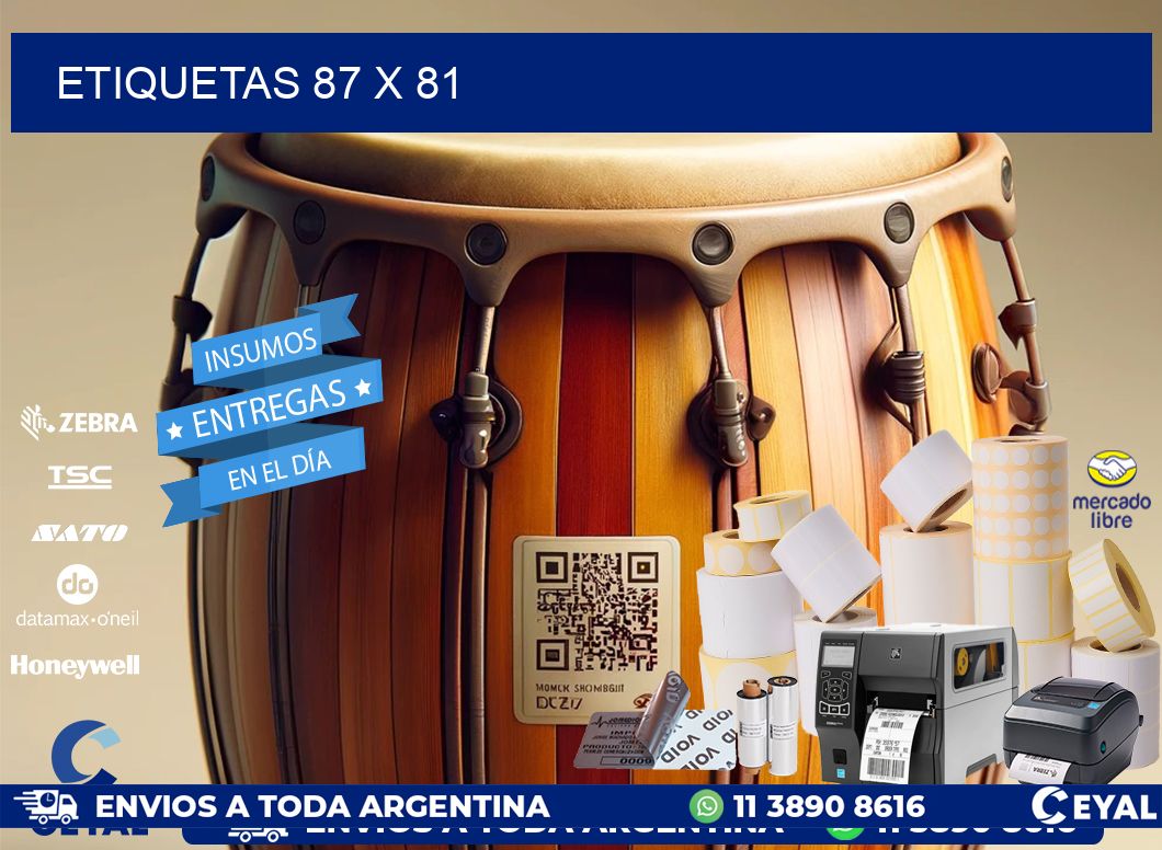ETIQUETAS 87 x 81