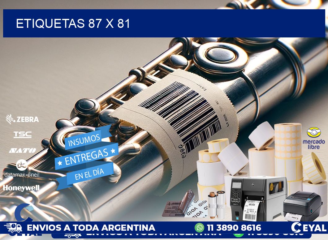 ETIQUETAS 87 x 81