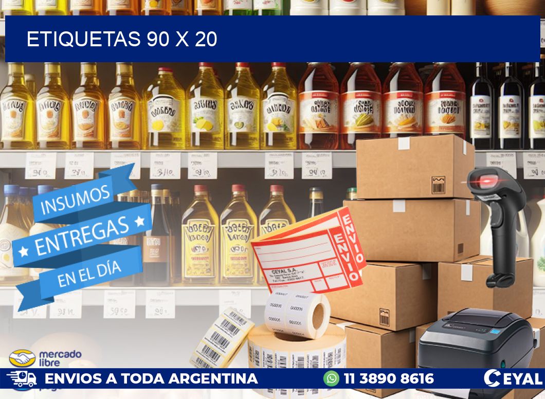 ETIQUETAS 90 x 20
