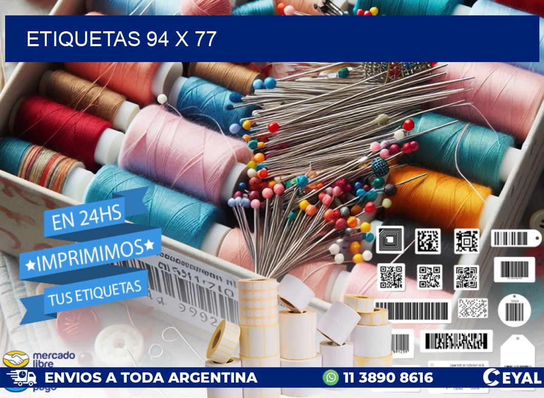 ETIQUETAS 94 x 77