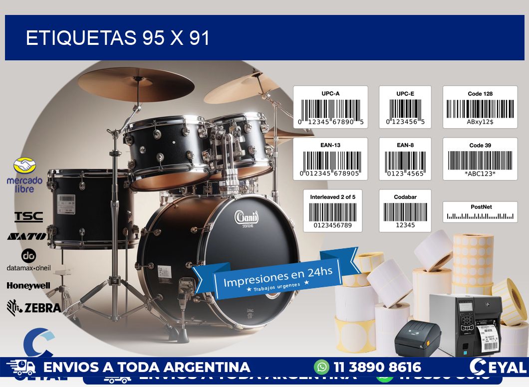 ETIQUETAS 95 x 91