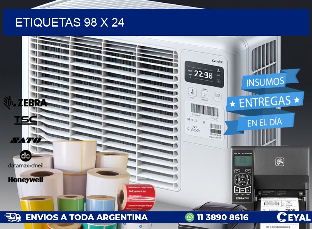 ETIQUETAS 98 x 24