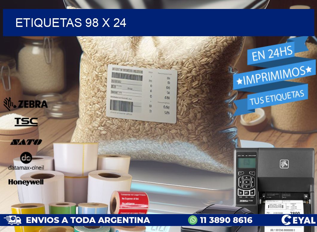 ETIQUETAS 98 x 24