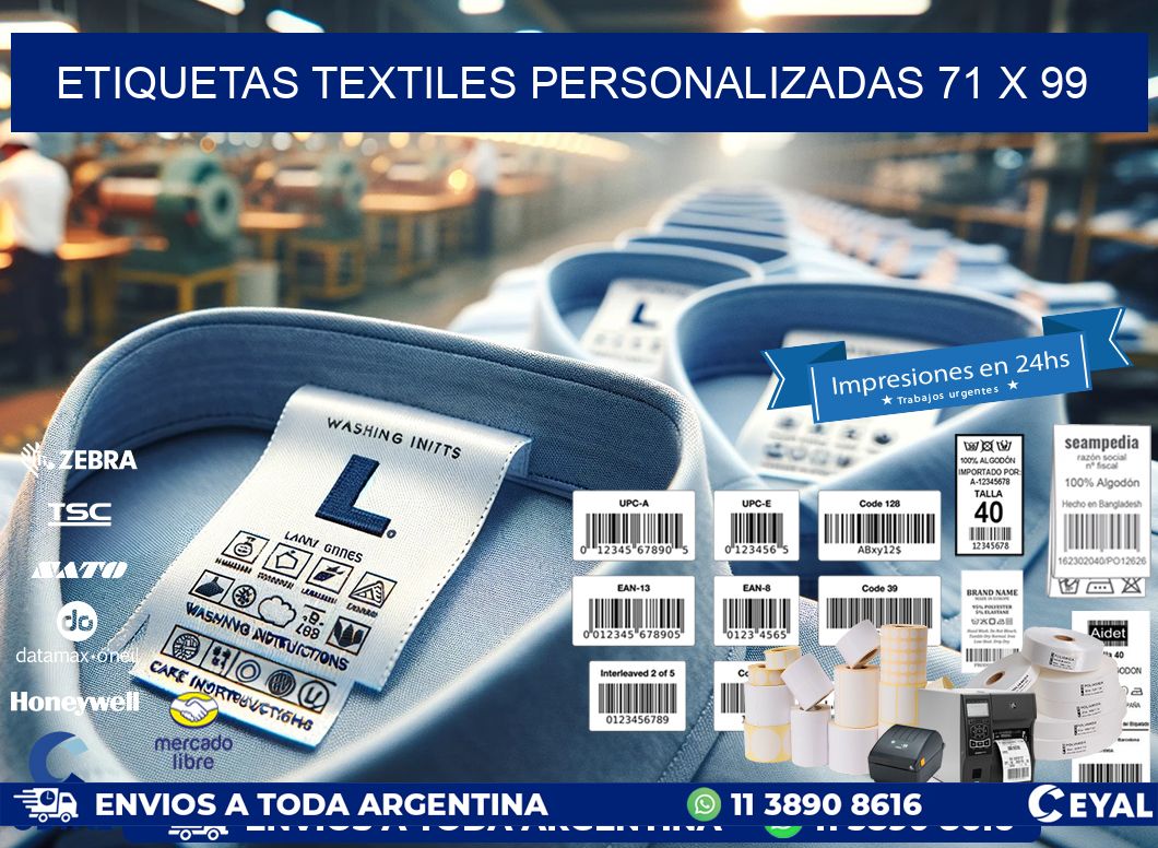 ETIQUETAS TEXTILES PERSONALIZADAS 71 x 99