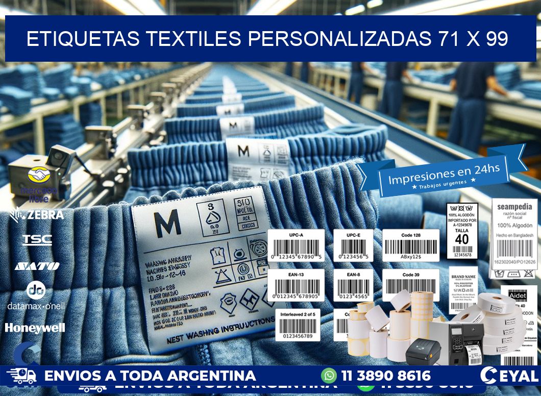 ETIQUETAS TEXTILES PERSONALIZADAS 71 x 99